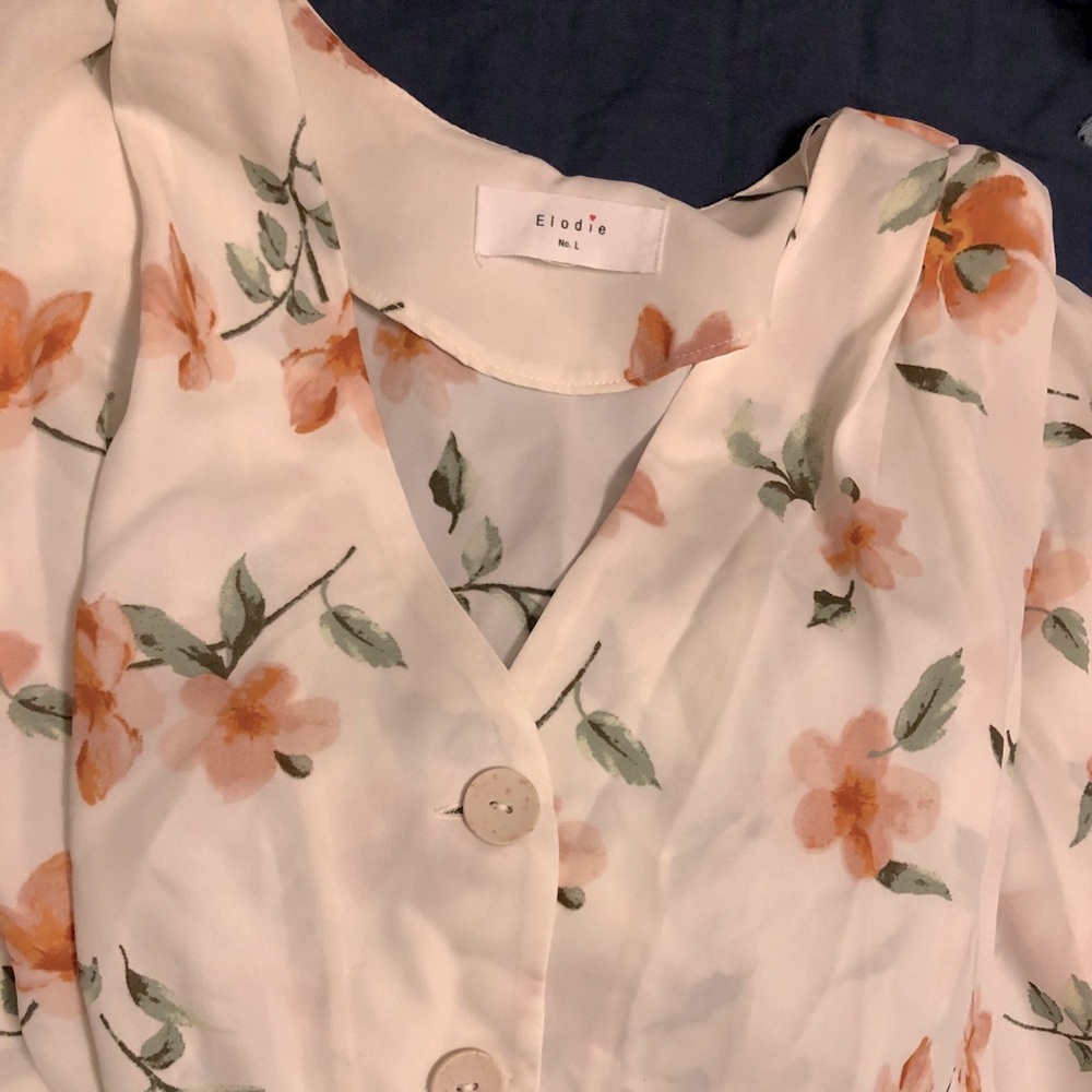Elodie silky floral blouse